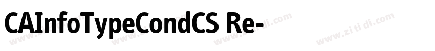 CAInfoTypeCondCS Re字体转换